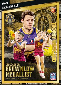 2024 AFL TeamCoach - Trophy Wildcards Gold #TW-01 Lachie Neale Front